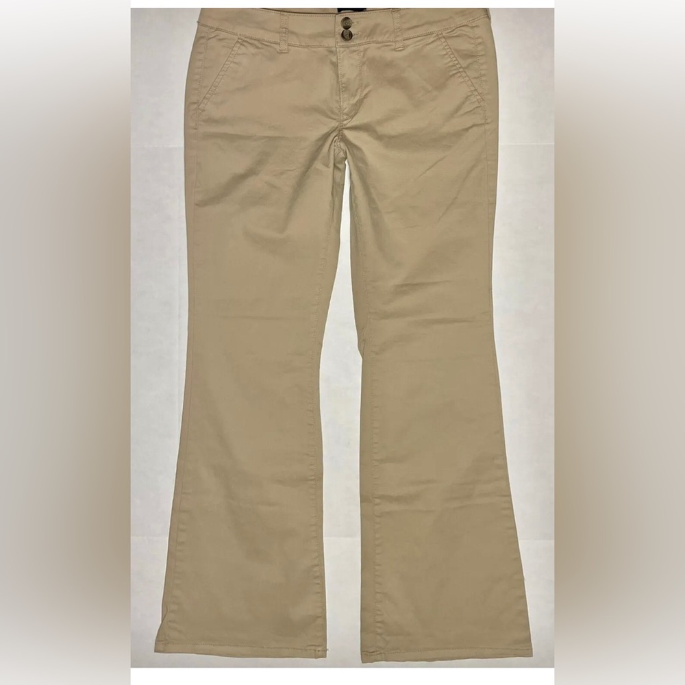 American Eagle Stretch Artist Flare Khaki Pants
